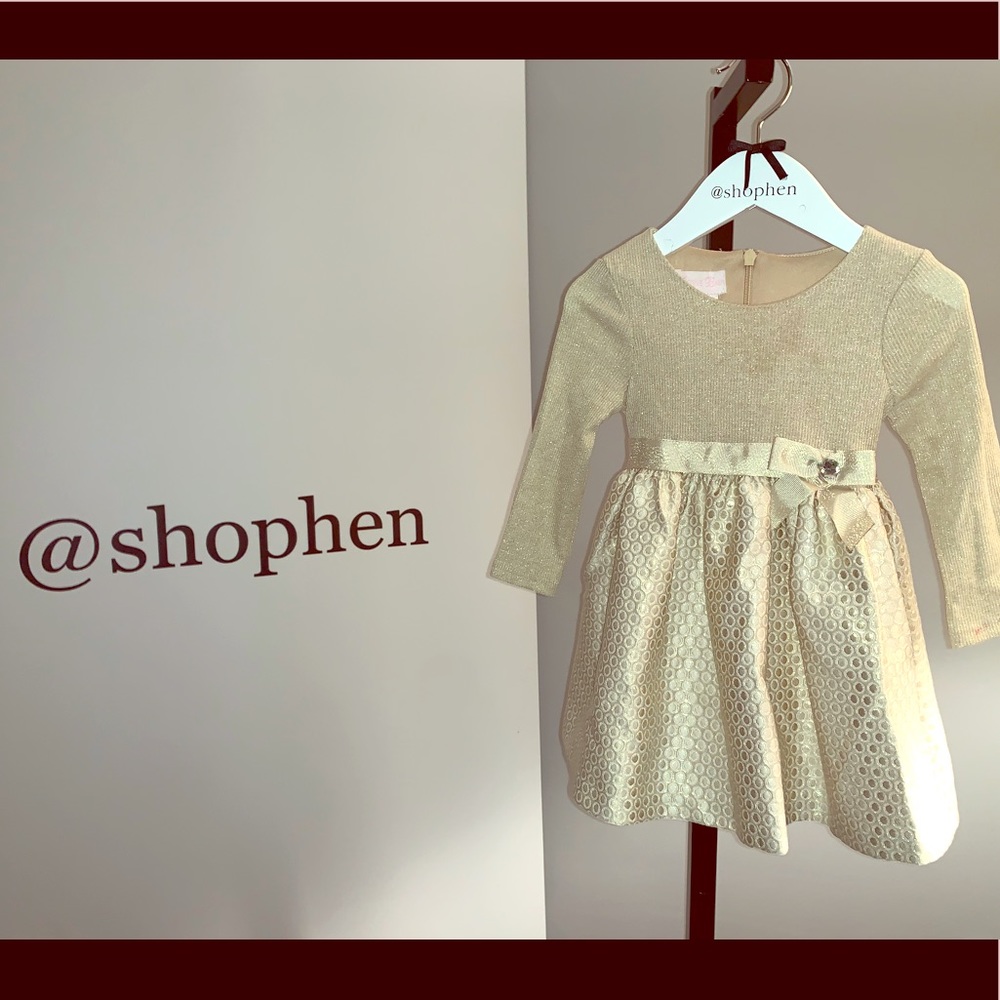 Bonnie Baby Metallic Dress sz/18months